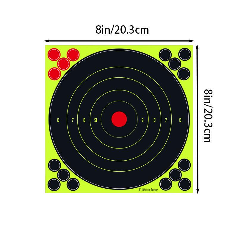Fluorescent Green Self-Adhesive Shooting Target Stickers for Aiming