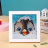 Новая DIY Алмазная Живопись Фоторамка из Массива Дерева Шкатулка Алмазная Наклейка Сова Мультяшная Ручная Алмазная Живопись