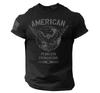 American Fearless Men's T Shirt USA Warrior Military Style Tee
