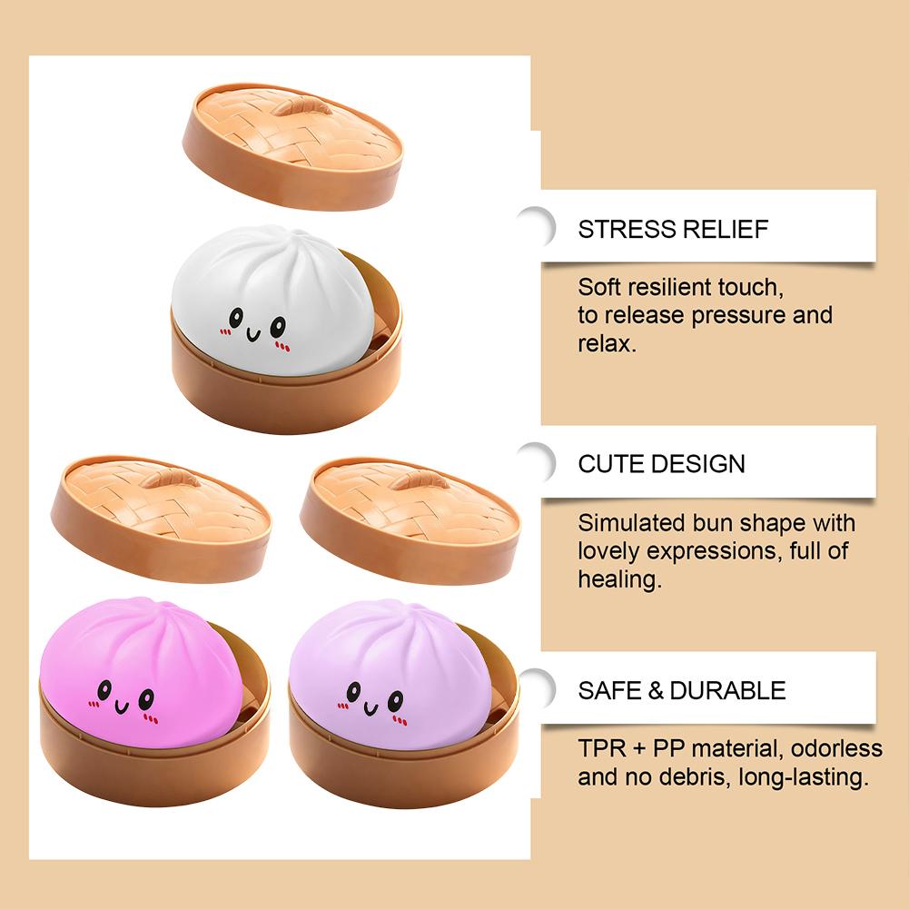 Набор мягких игрушек-сквиши Midou Gentle Rising Dumpling, тактильные игрушки для снятия стресса, мягкие, эластичные, фиджет-игрушки для снятия тревожности
