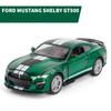 Масштаб 1/32 Mustang Shelby GT500, литая под давлением модель автомобиля, игрушечный автомобиль с откатным механизмом, звуком и светом для детей, коллекция подарков для мальчиков и девочек