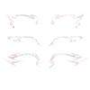 European And American Eye Makeup Tattoo Stickers Waterproof Simulation Makeup Eye Stickers Face Q6J6