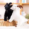Fluffy Baby Goat Plush Doll 18/30cm Baby Goat Keychain Horned Sheep Plush Toys  Room Decoration