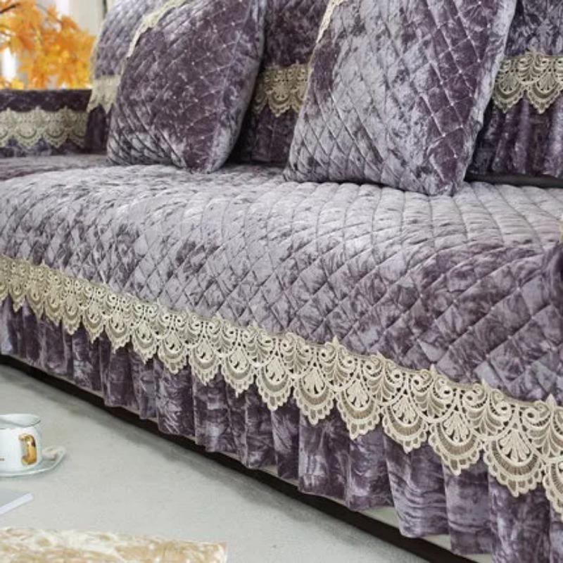 European Non-slip Plush Sofa Cushion Four Seasons Universal Cushion Full Cover Sofa Cover