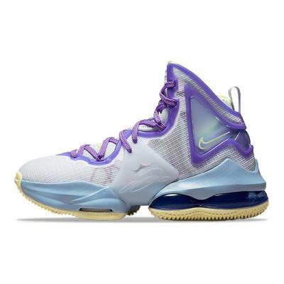 Кроссовки LeBron 19 GS Пасхальные детские White Aura Citron-Tint DD0418-412