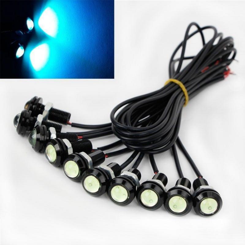 New Car Mini Navigation Light LED18MM Eagle Eye Light Lightweight Rogue Light Screw Reversing Light Motorcycle Modification