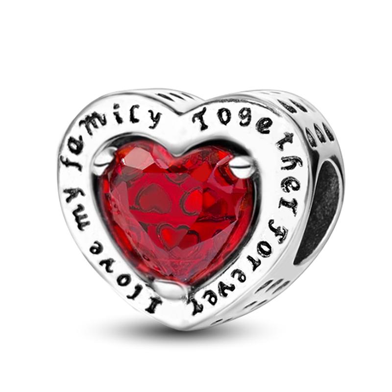 Copper Starry Red Love Heart Sunflower Charms Bead Fit Diy Bracelet Bangle Making Gift Of High Quality Jewelry