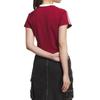 adidas Женская футболка Originals с 3 полосками и рукавами реглан, бордовая, KF0314
