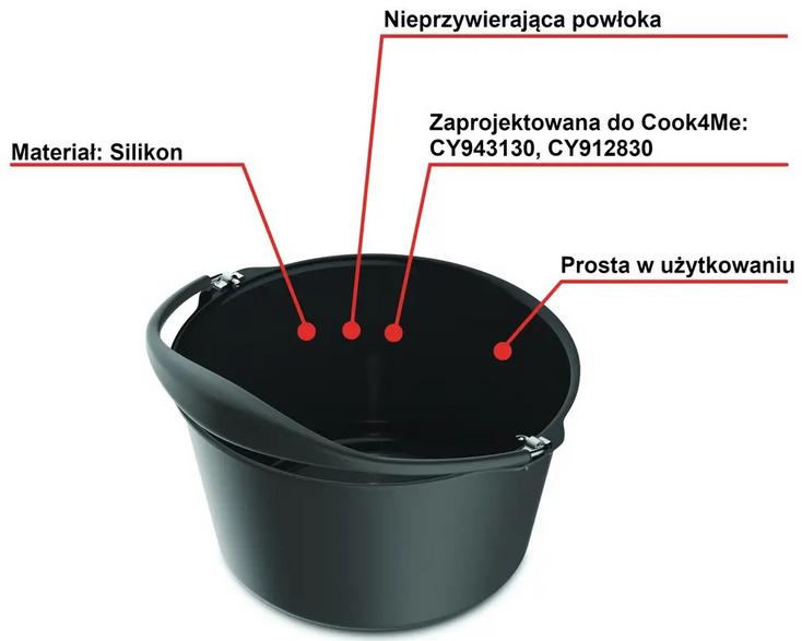 TEFAL Cook4me Cake Pan Touch & Standard, Black, XA609011
