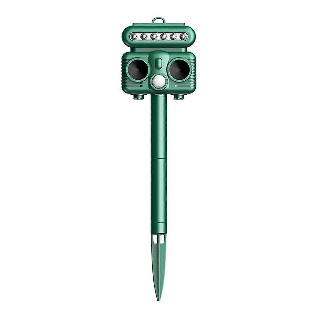 Ultrasonic Cat Dog Repellent Outdoor Waterproof Solar Animal Repellent Deterrent Motion Detection for Deer Rabbit Mouse