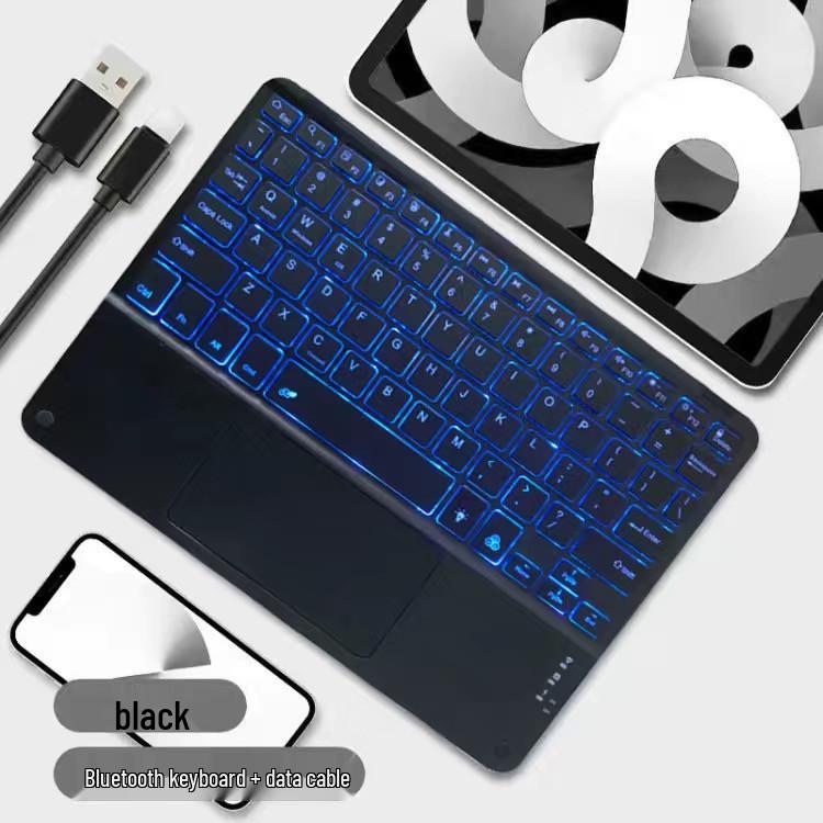 Универсальная беспроводная Bluetooth-клавиатура с сенсорной панелью для iPad, планшетов и телефонов