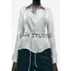 Spring New Women's Clothing French Style Design Bowknot Decoration Light Effect Shirt Tops 2461938
