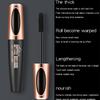 QIC Membrane Power Plump Mascara Waterproof Thick and Slim Long Curls Silicone Brush Head 4D Mascara