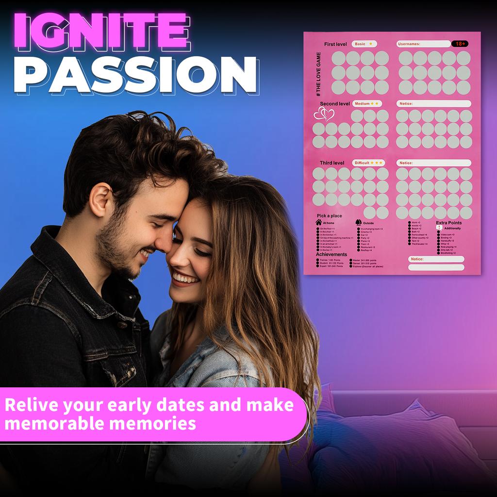 Подарок для пары Скретч-постер Забавная любовная игра Скретч-постер 100 вещей на вечер свиданий Скретч-постер для свиданий пары