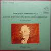 LP Record SERGEI PROKOFIEV, BOSTON SYMPHONY O - Symphony No. 5 LSC2707 RCA Victor Red  1964 US Classical Used