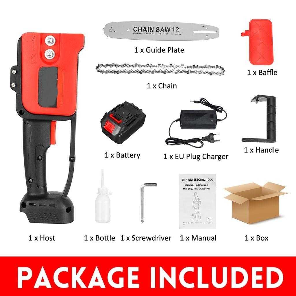 3200 Вт 12-дюймовый кронштейн для электрической бензопилы, аккумуляторная цепная пила, деревообрабатывающий станок, деревообрабатывающие инструменты для батареи Makita 18 В