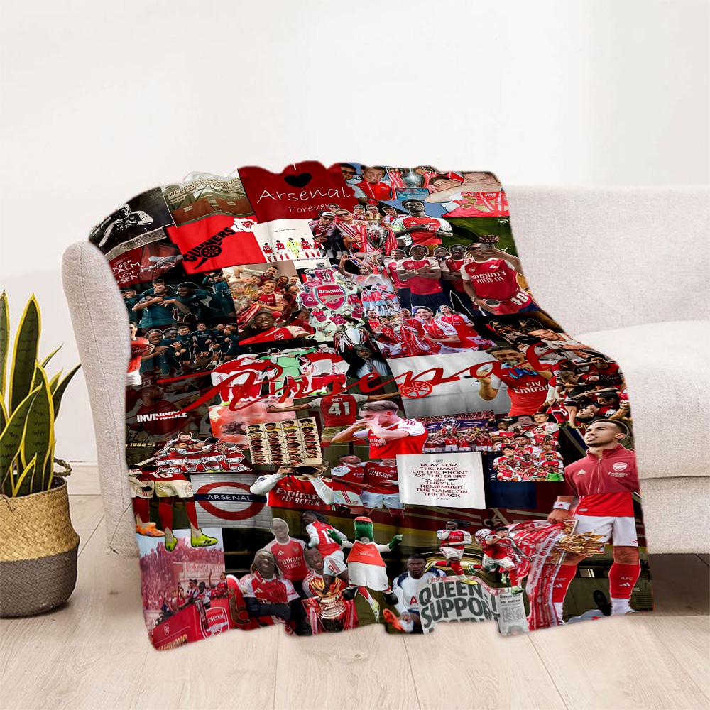 Arsenal Blanket Soft Warm Cozy Perfect for Livingroom Seaside Picnics for All Seasons Stylish Decor Gifts For Family Or Friends