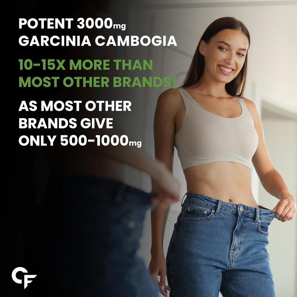 Carbamide Forte Garcinia Cambogia 3000mg 60% HCA with Piperine 6mg | Weight Loss Supplement 120 Veg Tablets
