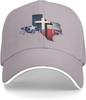 Молись за Техас Карта Крест Бейсболка Полиэстер Регулируемая Спортивная Шляпа Унисекс На Открытом Воздухе