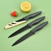 Big Belly Grid Pattern Dovetail Handle Multi-purpose Knife Stainless Steel Kitchen Fruit Knife