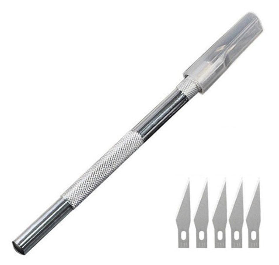 Скальпель TE-10 + 5 сменных лезвий