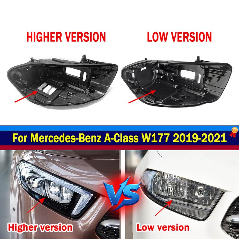 For Mercedes-Benz A Class W177 W257 A180L A180 A200L A200 Car Headlight Housing Rear Light House Lens lShell