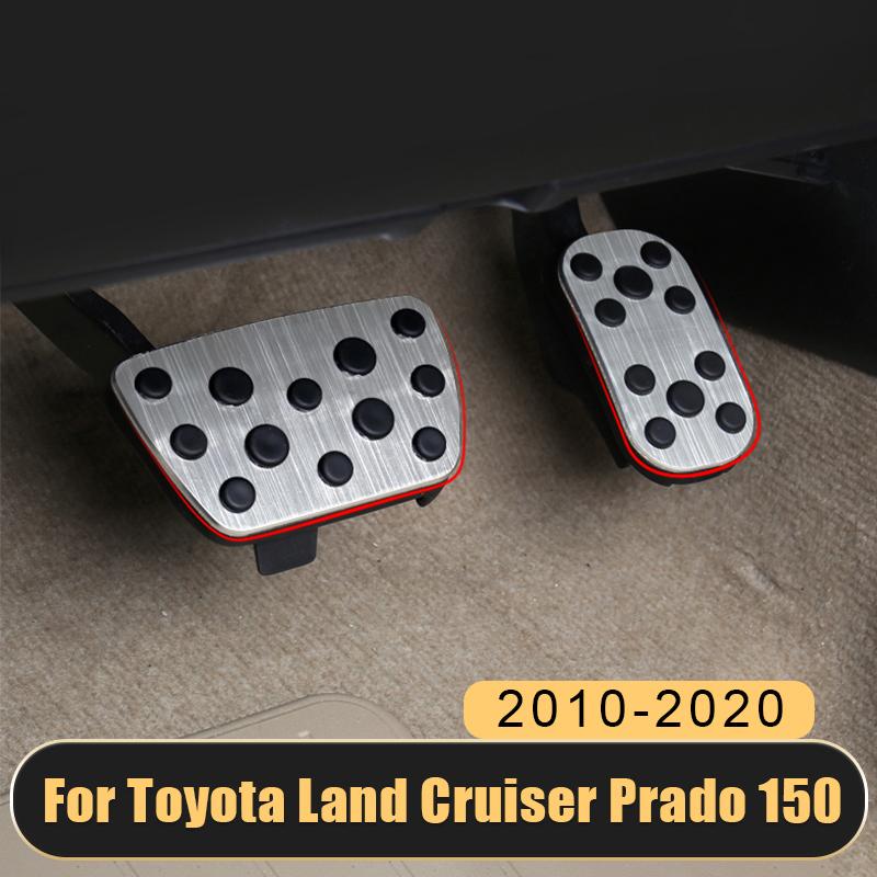Для Toyota Land Cruiser Prado FJ 150 2010-2018 алюминиевый автомобильный чехол для педали акселератора, тормоз, подставка для ног