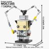 MOOXI Различные Мультяшные Фильмы Губка Боб Сшитый BrickHeadzed MOC Кирпичный Модельный Набор DIY Детская Игрушка Набор Строительных Блоков Подарок для Взрослых