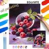 Набор для рисования маслом и цифровой живописи ручной работы DIY свежая малина ежевика фруктовая ваза живопись для домашнего декора