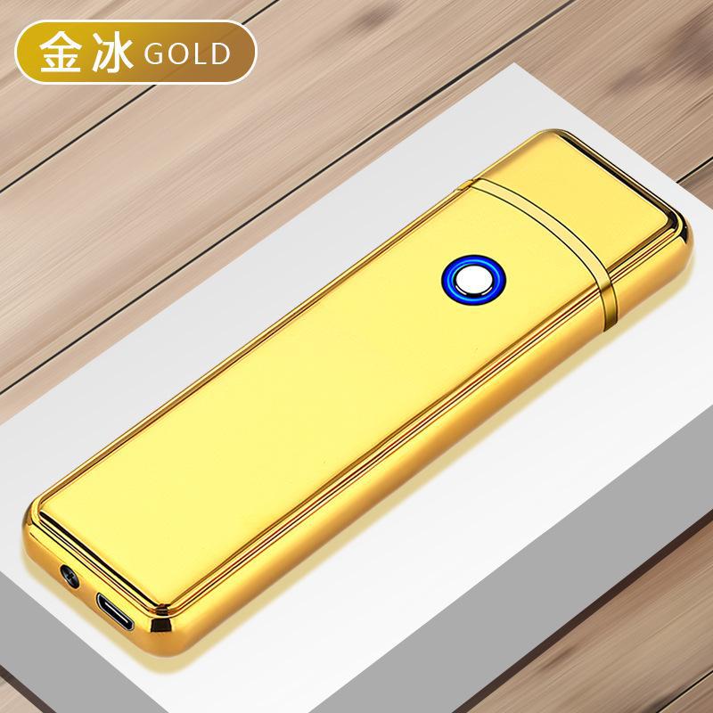 Новая ветрозащитная металлическая USB-зажигалка Зажигалка Струйная двойная плазменная дуговая зажигалка Газовая электрическая бутановая перезаряжаемая для трубки сигары (Без газа)