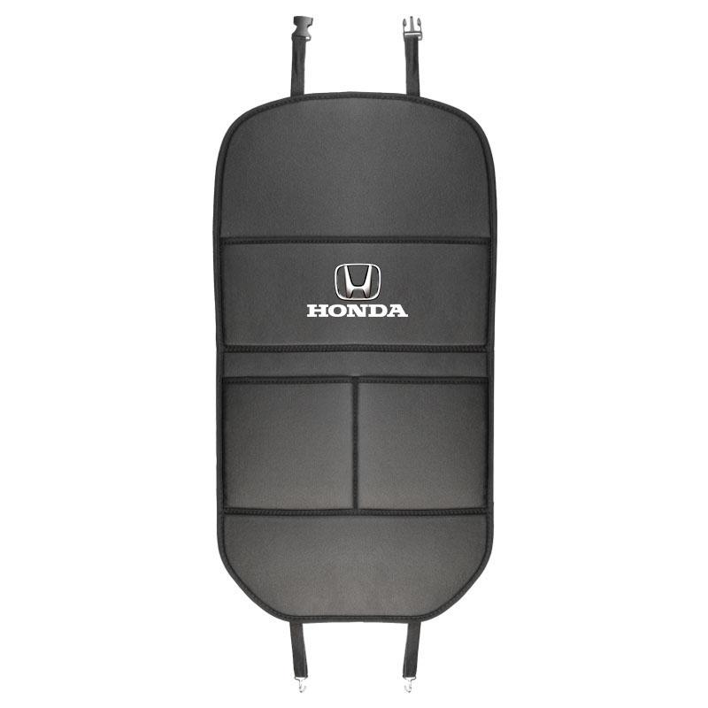 AAAKO1 Leather Car Seat Anti Kick Pad Protective Cover Auto Accessories For Honda Civic Fit Jazz Accord Pilot CRV Odyssey Passport City