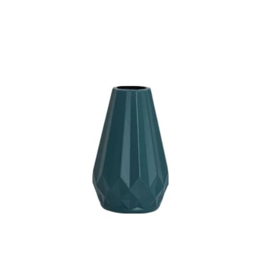 Durable Creative Shaped Flower Pot Nordic Style Vase Ornaments Modern Plastic Flower Vase  Desktop