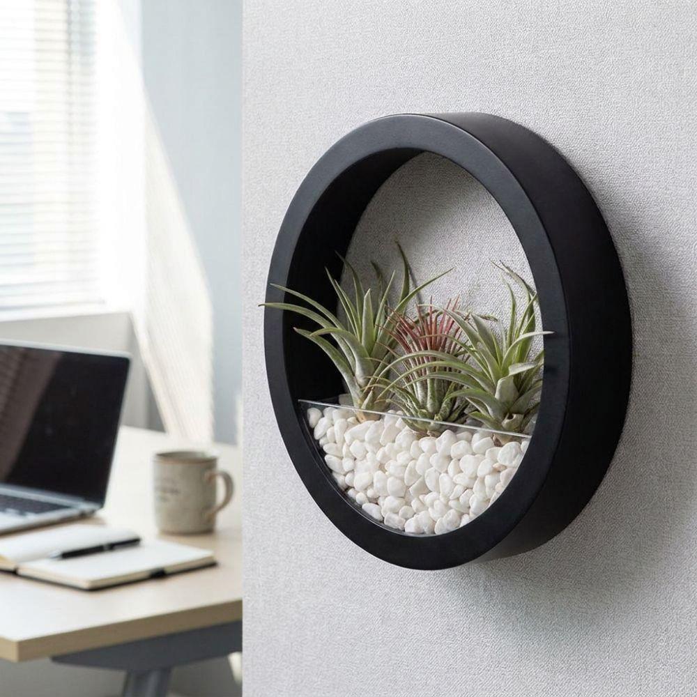 Plastic Wall-mounted Flowerpot Space Saving Plant Container Creative Flower Arrangement Home Decor