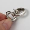 Chain Keyring Round Handbags Ring Buckle Zinc Zinc Zinc Alloy Snap Hooks O-Ring Buckle Snap Clasp Spring Gate