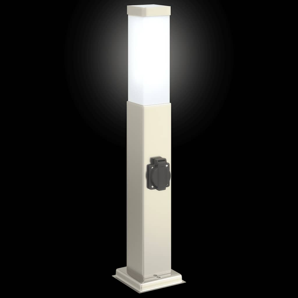 Bollard Light with Socket 50 cm Stainless Steel IP44