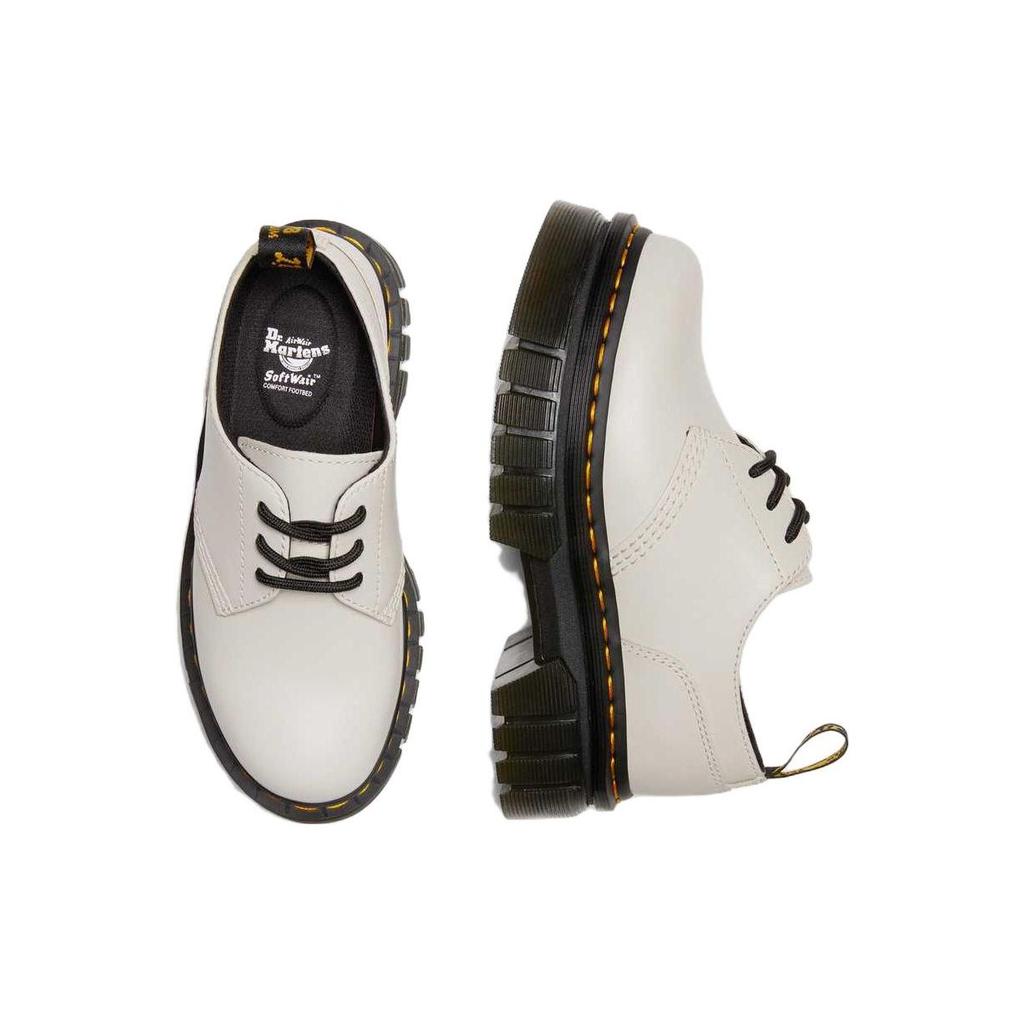 Dr. Martens 3-Hole Lace-Up Low-Top Platform Shoes Unisex Shoes White 27147055