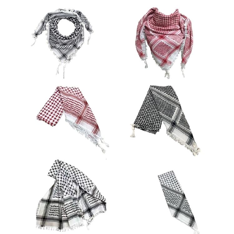 Арабский платок-хиджаб Большой шемаг Тактический пустынный шарф Модный шейный платок Удобный головной платок