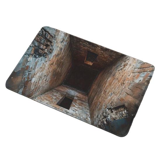 3D Напольный коврик с реалистичной иллюзией ямы Нескользящий коврик из кристального бархата для прихожей, гостиной, входной зоны, дверной коврик, домашний декор