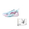 Li Ning Speed 9 Амортизирующие износостойкие низкие мужские баскетбольные кроссовки Сине-розовые ABPT001-6()