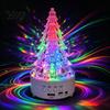 Transparent Crystal-Like Tree Christmas Light, Wireless Music Player LED Table Centerpiece Bluetooth-Compatible Speaker Lamp for Bedroom Living