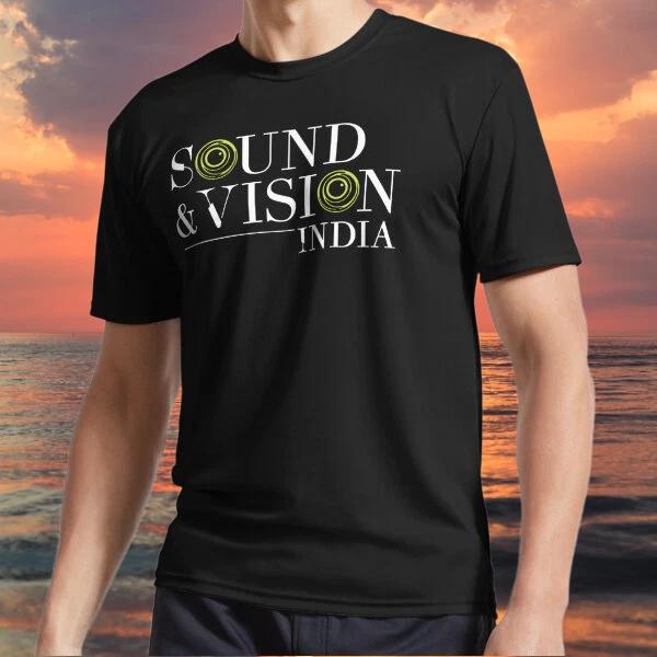 New item Sound & Vision India Active Logo TEE T shirt Funny Size S to 5XL
