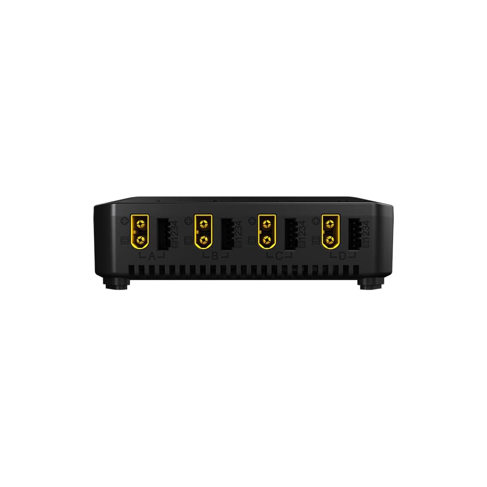 Hitec Multiplex Универсальное зарядное устройство X4 AC Plus Карманная база 4 порта Компактный дизайн 44367
