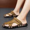 Fashion New Men's Shoes Summer Handmade Leisure Beach Sandals