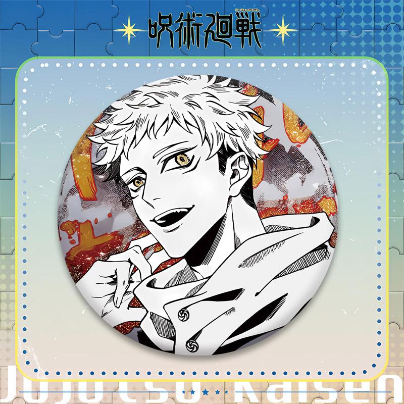 Новый Аниме Jujutsu Kaisen Годжо Сатору 58 мм Значок Булавка Аксессуар 2D Фан-Товар Брелок для Ключей Брелок-Подвеска Коллекция Косплея Подарок