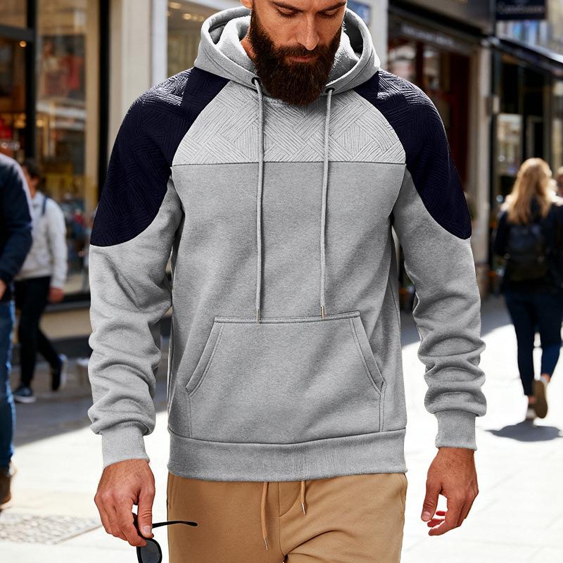 Men's Loose Fit Hoodie with Pattern for Outdoor Casual Wear and Commuting