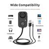 Wireless Car Adapter Bluetooth-Compatible USB AUX Auto Wireless Receiver Audio 3.5mm USB FM Modulator for Hands-Free Car Speaker