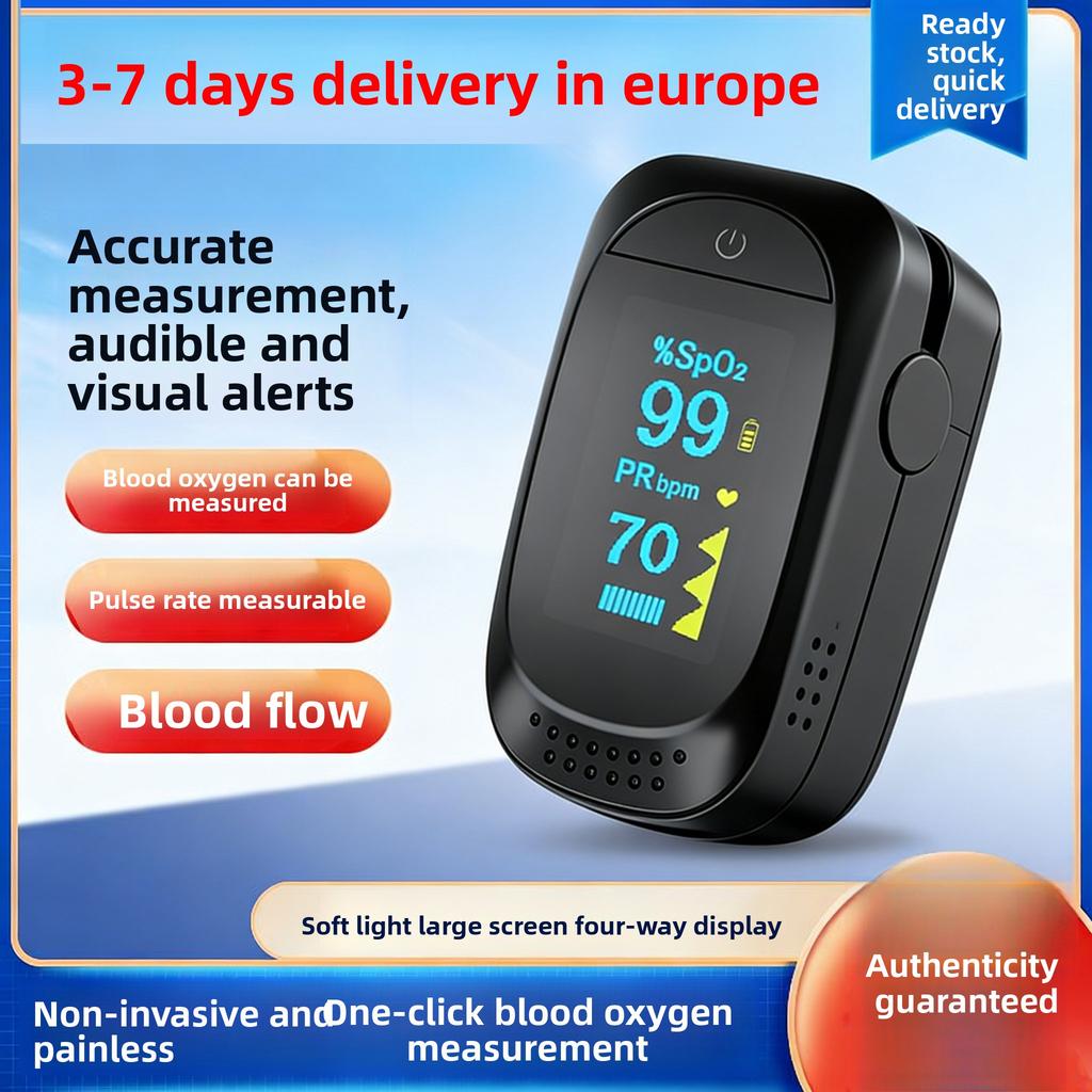 OLED Display Blood Oxygen Monitor - Portable Design & Heart Rate Sync Detection