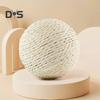 Cat Sisal Ball Interactive Cat Scratching Ball Toy Natural Sisal Scratcher Ball with Sound for Kitten Teeth Cleaning Training