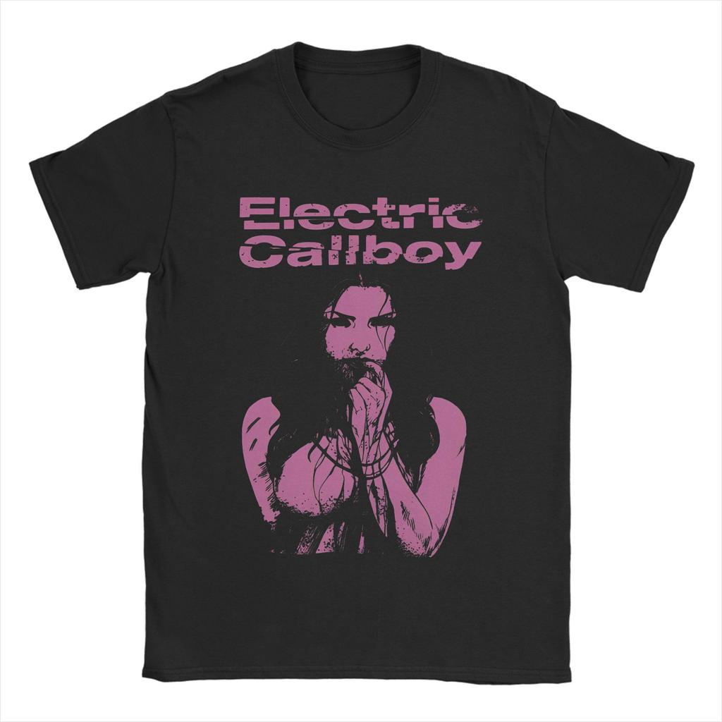 Повседневная футболка с виниловым принтом Electric Callboy Splash для мужчин, с круглым вырезом, с коротким рукавом, одежда, хлопок, летний топ, футболка