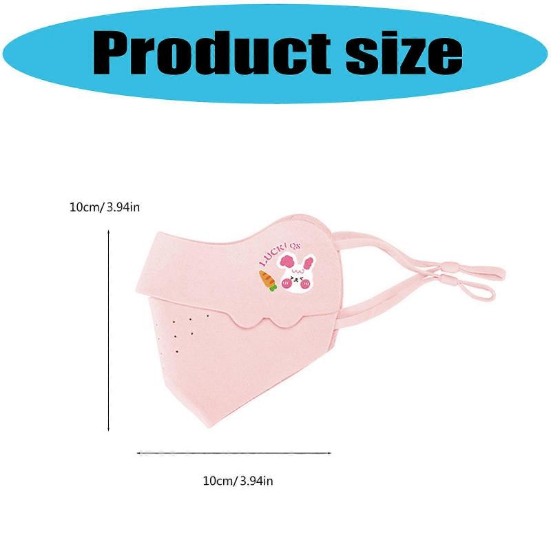 Comfortable Winter Childrens Face Mask For Outdoor Activity Kids Thermals Face Cover Windproof Design with Soft Ear Band Pink